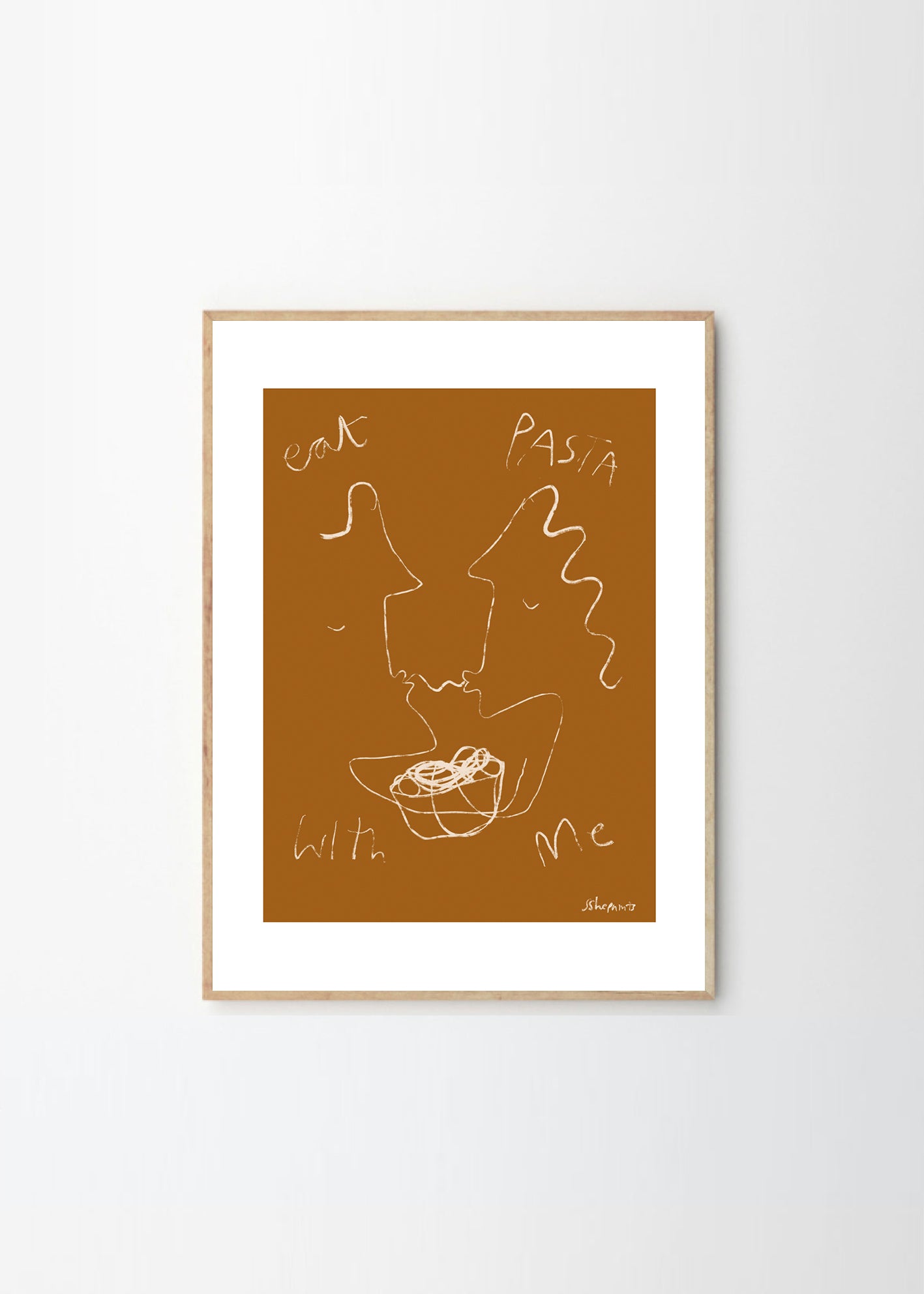 Plakát Eat Pasta by Ruby Hughes