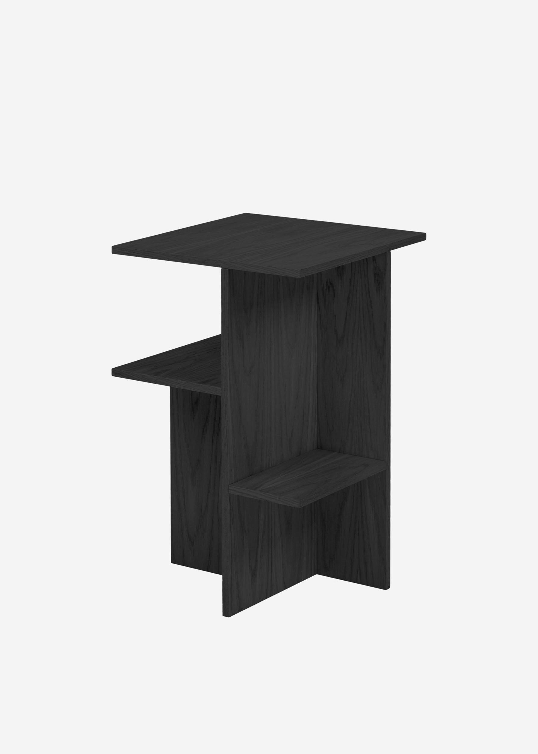 Atik odkládací stolek dubový černý